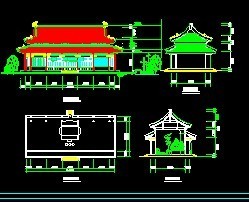 寺廟平立剖面圖免費(fèi)下載 - 園林古建 - 土木工程網(wǎng)